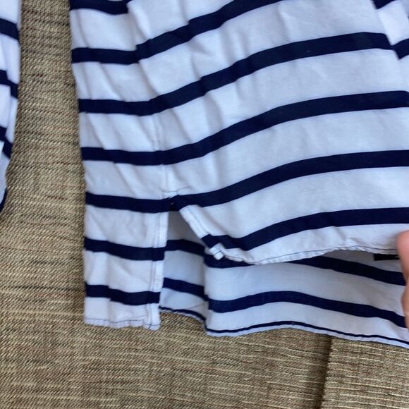 ZARA basic strip rayon blouse black and white colors - Picture 3 of 6